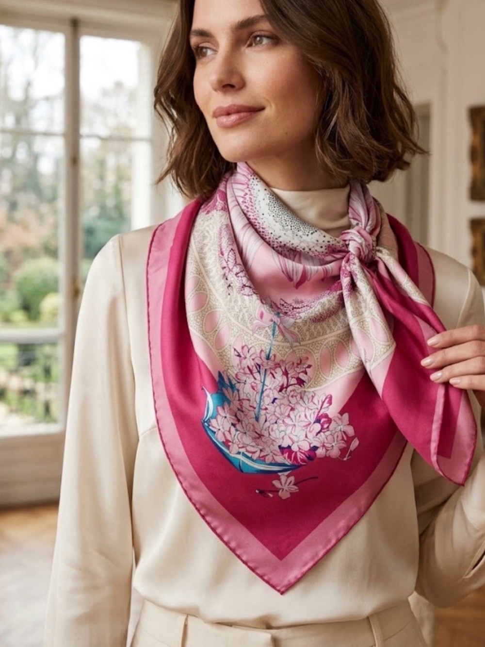 NWT Mulberry Sulk scarf 106cmx106xm